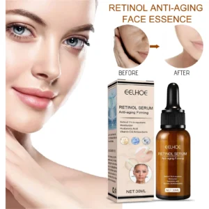 EELHOE Retinol Anti Age Serum Anti-wrinkle Collagen Lifting Essence Lighten Fine Line Spots Brightening Moisturizing Facial Care