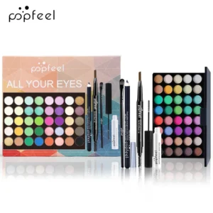 All In One Makeup Kit, Makeup Gift Set for Beginners Teenager Girls with Eyeshadow Palette Blush Lipstick Lip Pencil Eye Pencil